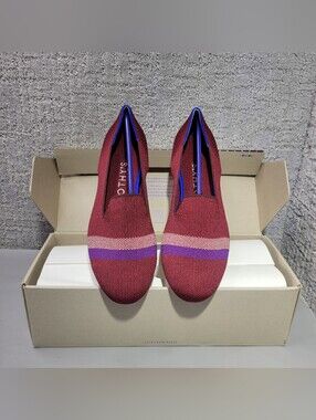Rothy's The Loafer Reflective Stripe Slip On Womens Size US 6,7, 7.5 RETIRED